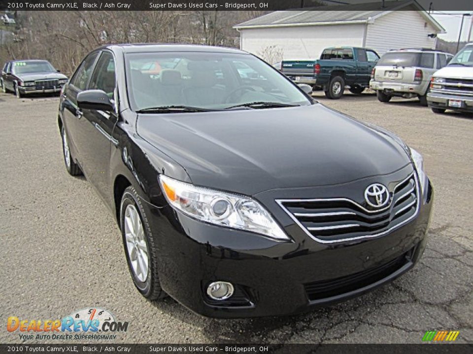 2010 Toyota Camry XLE Black / Ash Gray Photo #10