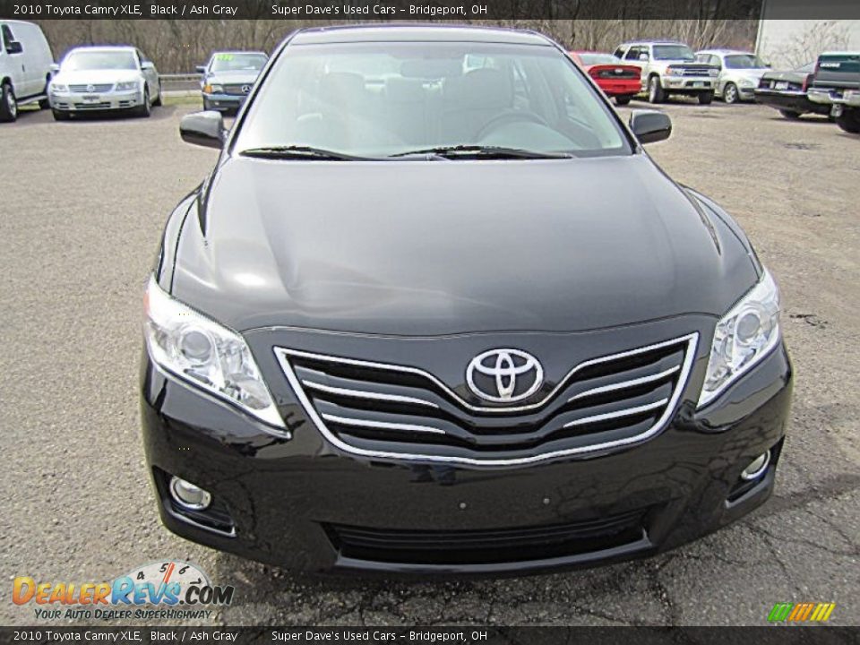 2010 Toyota Camry XLE Black / Ash Gray Photo #11