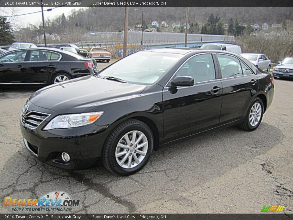 2010 Toyota Camry XLE Black / Ash Gray Photo #13