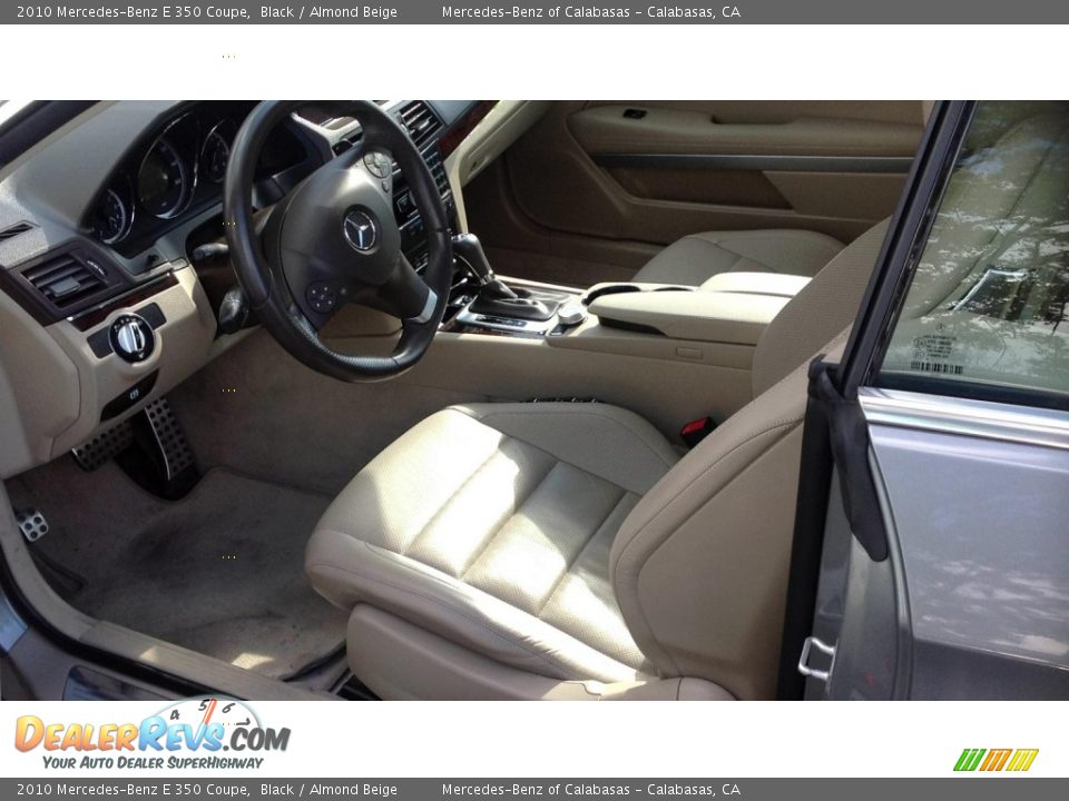 2010 Mercedes-Benz E 350 Coupe Black / Almond Beige Photo #7