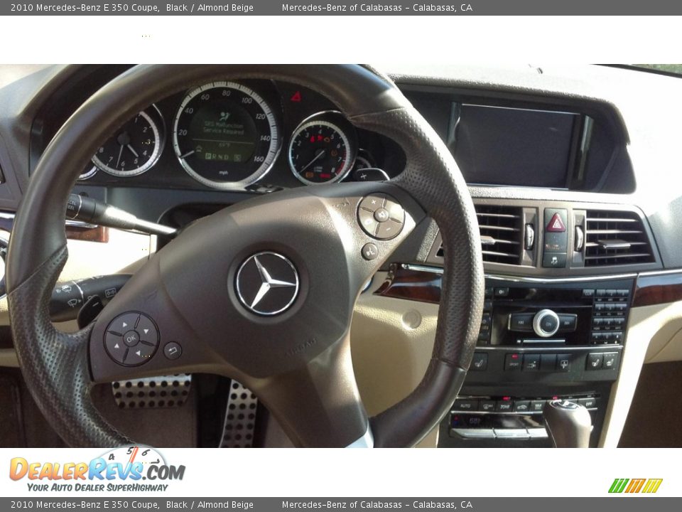 2010 Mercedes-Benz E 350 Coupe Black / Almond Beige Photo #8