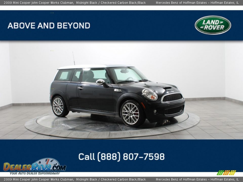 2009 Mini Cooper John Cooper Works Clubman Midnight Black / Checkered Carbon Black/Black Photo #1