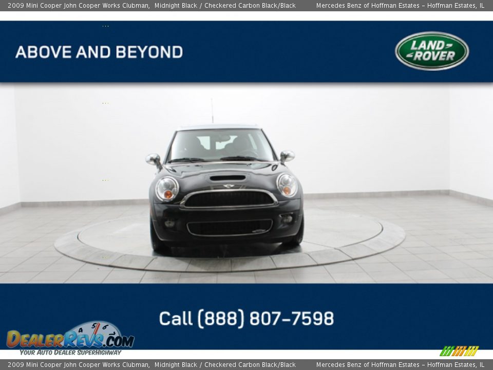 2009 Mini Cooper John Cooper Works Clubman Midnight Black / Checkered Carbon Black/Black Photo #3