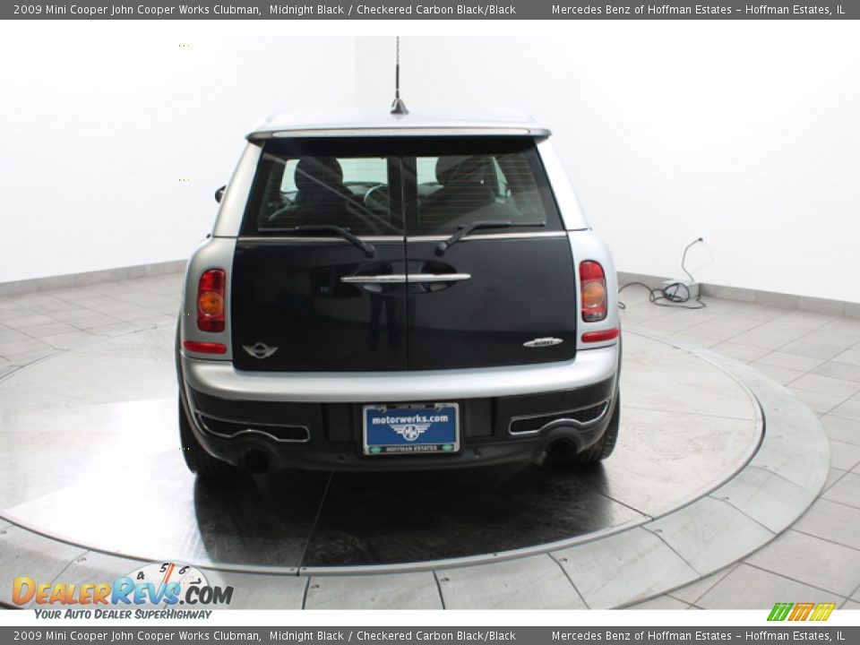 2009 Mini Cooper John Cooper Works Clubman Midnight Black / Checkered Carbon Black/Black Photo #4