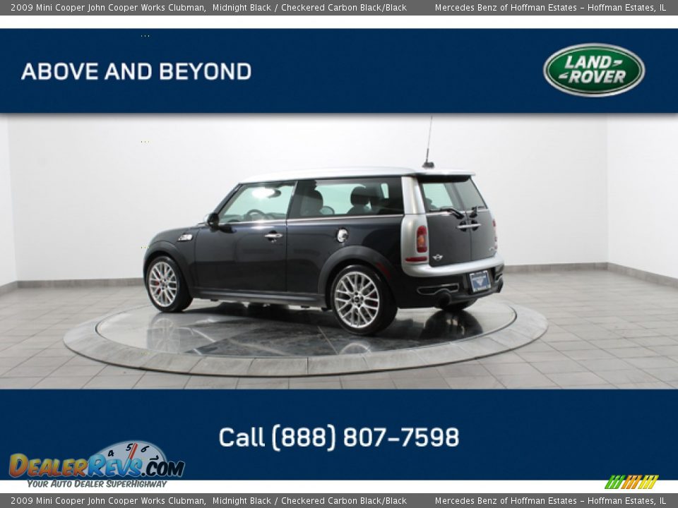 2009 Mini Cooper John Cooper Works Clubman Midnight Black / Checkered Carbon Black/Black Photo #5
