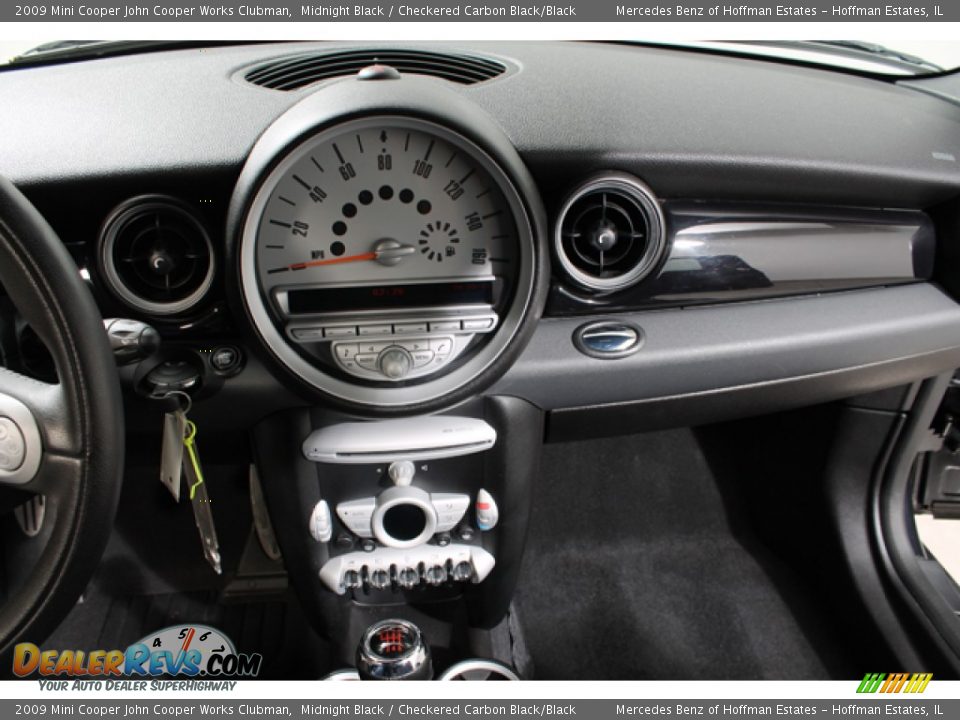 2009 Mini Cooper John Cooper Works Clubman Midnight Black / Checkered Carbon Black/Black Photo #9