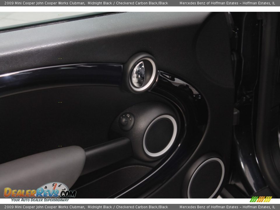 2009 Mini Cooper John Cooper Works Clubman Midnight Black / Checkered Carbon Black/Black Photo #16
