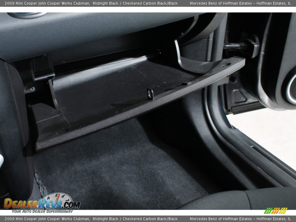 2009 Mini Cooper John Cooper Works Clubman Midnight Black / Checkered Carbon Black/Black Photo #21