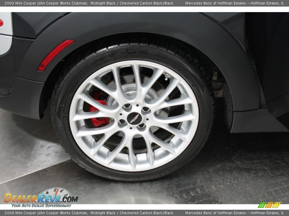 2009 Mini Cooper John Cooper Works Clubman Midnight Black / Checkered Carbon Black/Black Photo #26