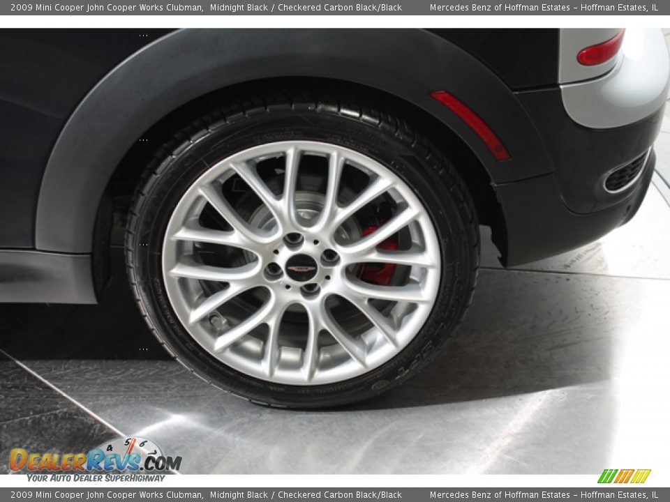 2009 Mini Cooper John Cooper Works Clubman Midnight Black / Checkered Carbon Black/Black Photo #27