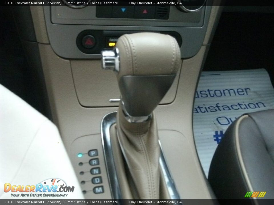 2010 Chevrolet Malibu LTZ Sedan Summit White / Cocoa/Cashmere Photo #12