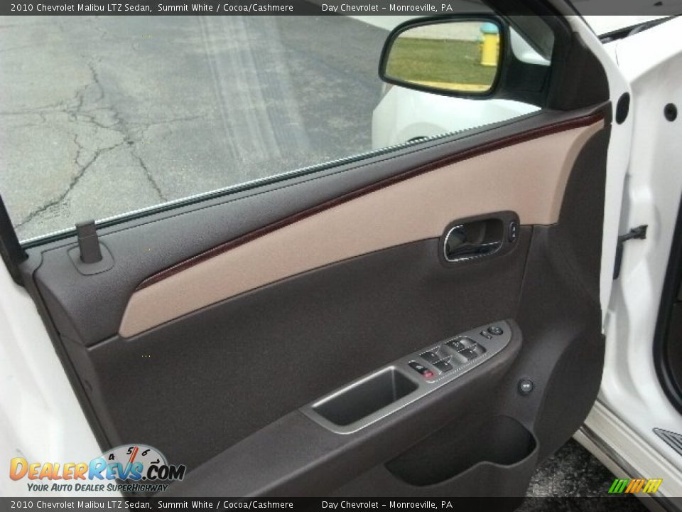 2010 Chevrolet Malibu LTZ Sedan Summit White / Cocoa/Cashmere Photo #15