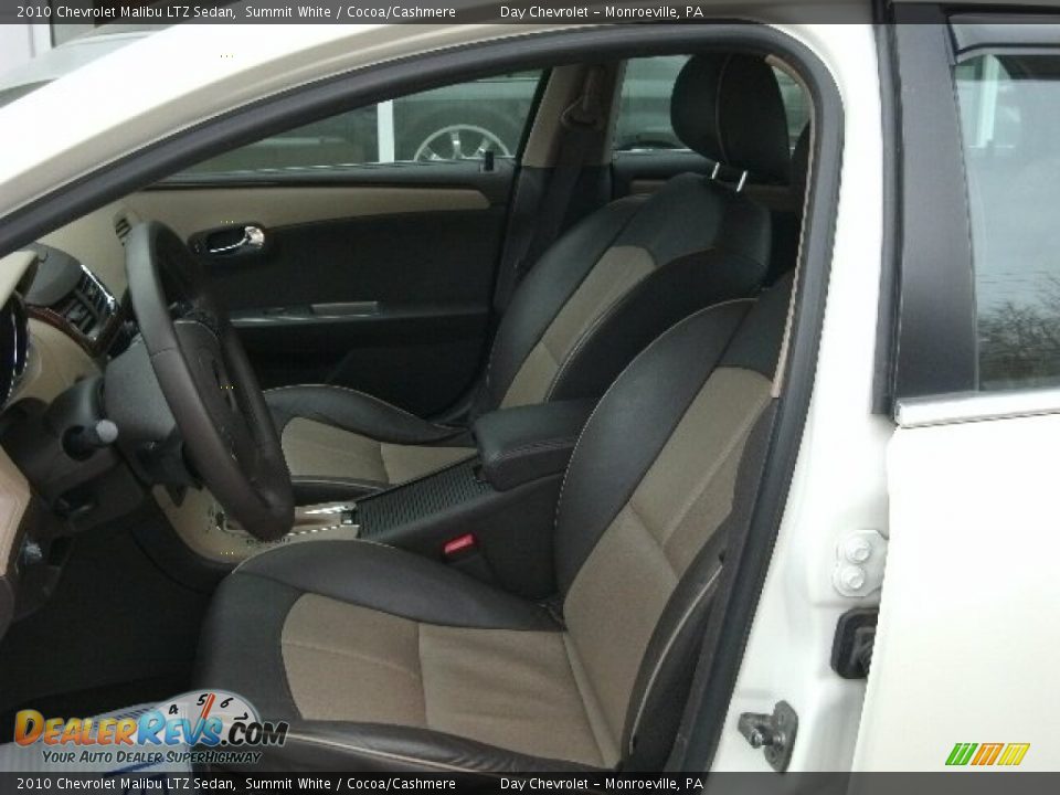 2010 Chevrolet Malibu LTZ Sedan Summit White / Cocoa/Cashmere Photo #16