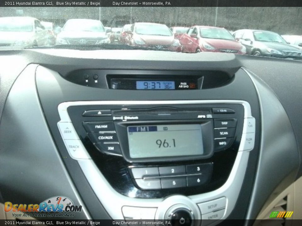 2011 Hyundai Elantra GLS Blue Sky Metallic / Beige Photo #2