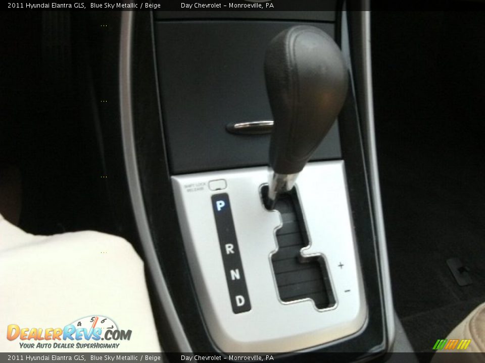 2011 Hyundai Elantra GLS Blue Sky Metallic / Beige Photo #4