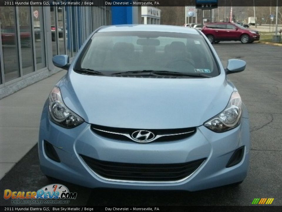 2011 Hyundai Elantra GLS Blue Sky Metallic / Beige Photo #7