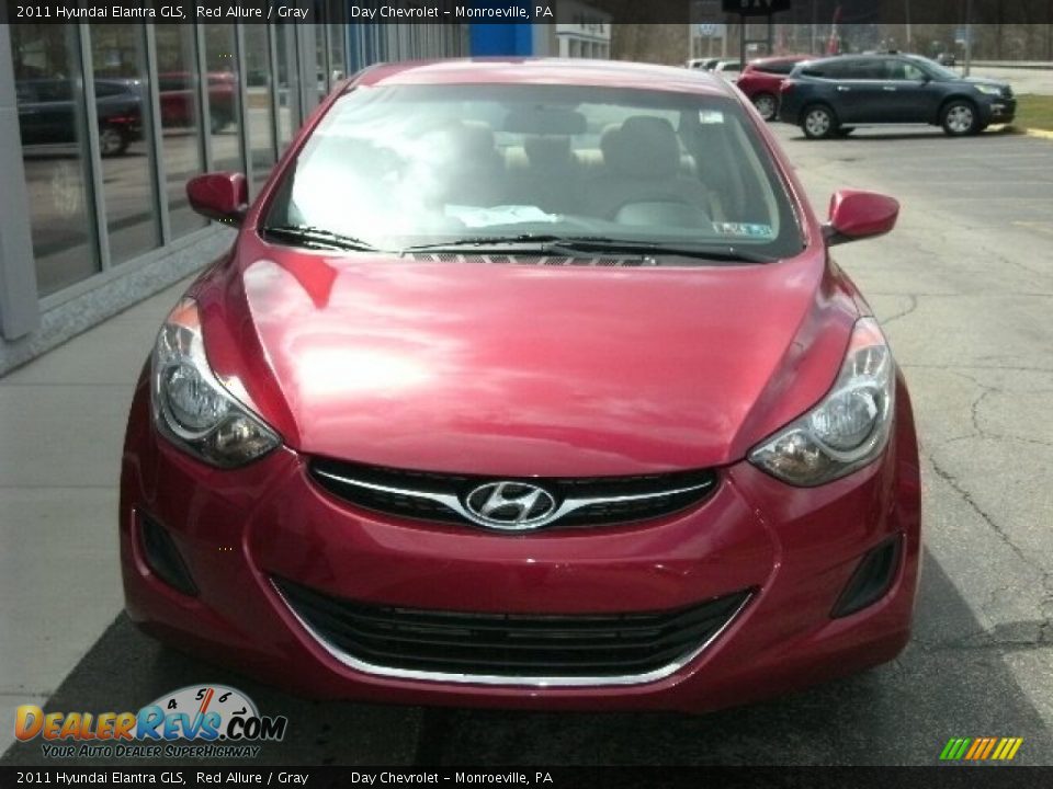 2011 Hyundai Elantra GLS Red Allure / Gray Photo #1