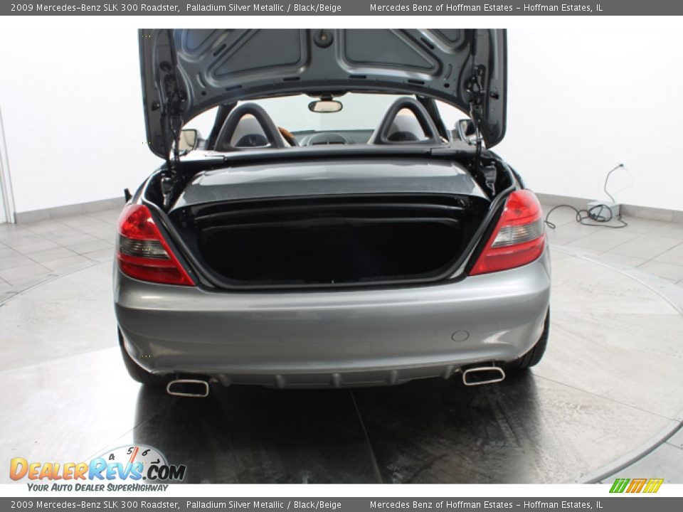 2009 Mercedes-Benz SLK 300 Roadster Palladium Silver Metallic / Black/Beige Photo #20