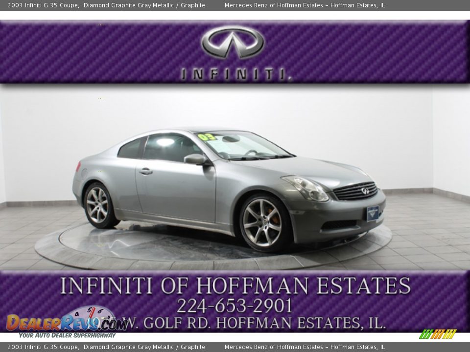 2003 Infiniti G 35 Coupe Diamond Graphite Gray Metallic / Graphite Photo #1