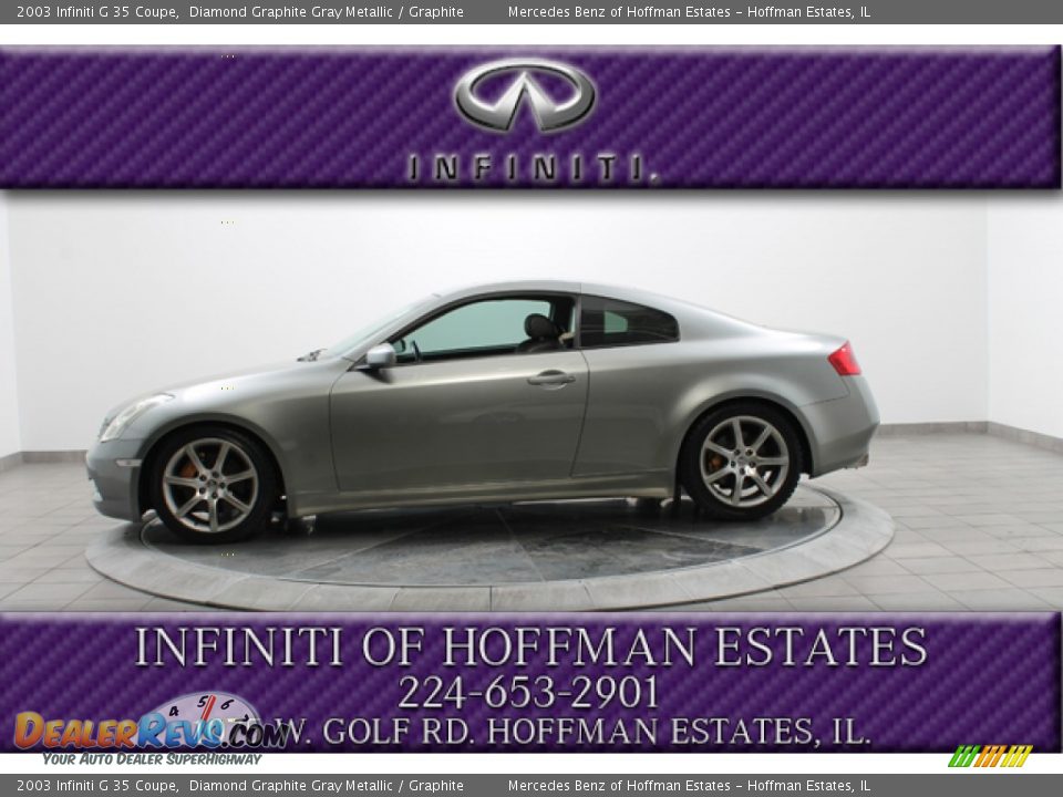 2003 Infiniti G 35 Coupe Diamond Graphite Gray Metallic / Graphite Photo #2