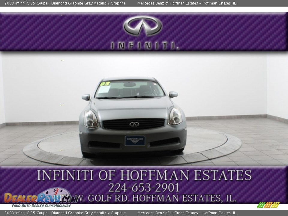 2003 Infiniti G 35 Coupe Diamond Graphite Gray Metallic / Graphite Photo #3