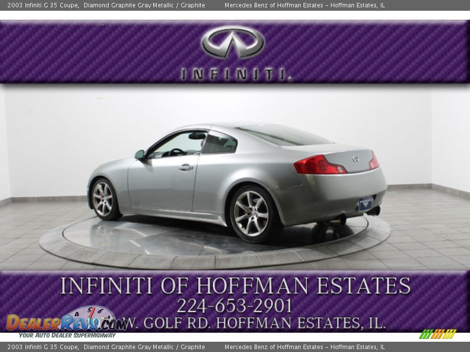 2003 Infiniti G 35 Coupe Diamond Graphite Gray Metallic / Graphite Photo #5