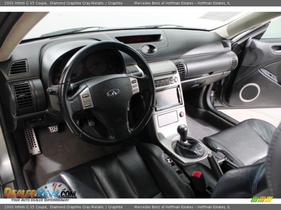 2003 Infiniti G 35 Coupe Diamond Graphite Gray Metallic / Graphite Photo #6