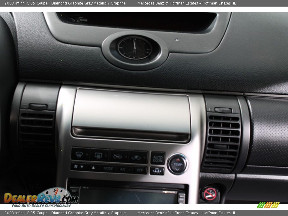 2003 Infiniti G 35 Coupe Diamond Graphite Gray Metallic / Graphite Photo #10