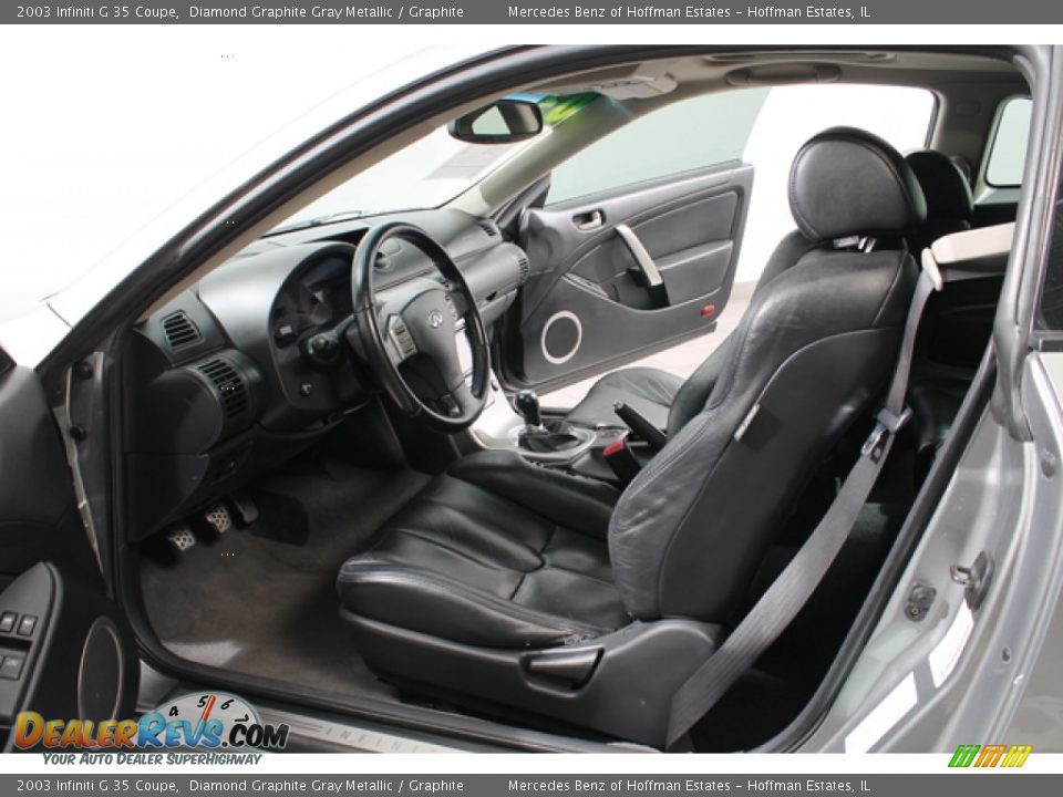 2003 Infiniti G 35 Coupe Diamond Graphite Gray Metallic / Graphite Photo #16