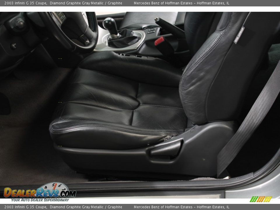 2003 Infiniti G 35 Coupe Diamond Graphite Gray Metallic / Graphite Photo #18