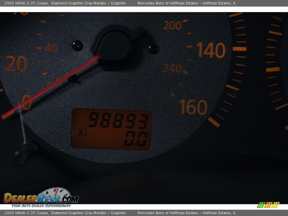 2003 Infiniti G 35 Coupe Diamond Graphite Gray Metallic / Graphite Photo #22