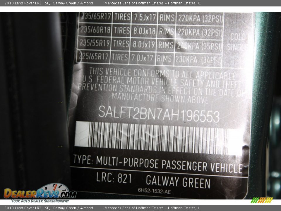 2010 Land Rover LR2 HSE Galway Green / Almond Photo #32