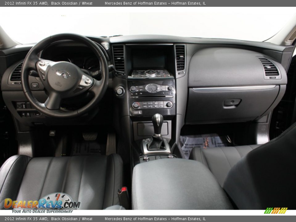 2012 Infiniti FX 35 AWD Black Obsidian / Wheat Photo #6