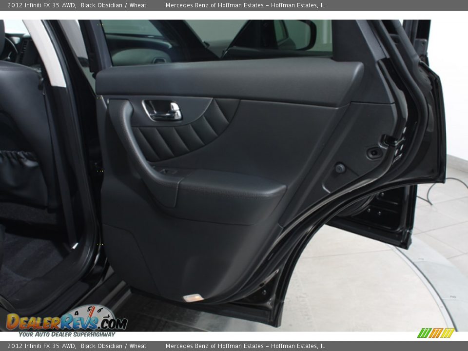 2012 Infiniti FX 35 AWD Black Obsidian / Wheat Photo #14