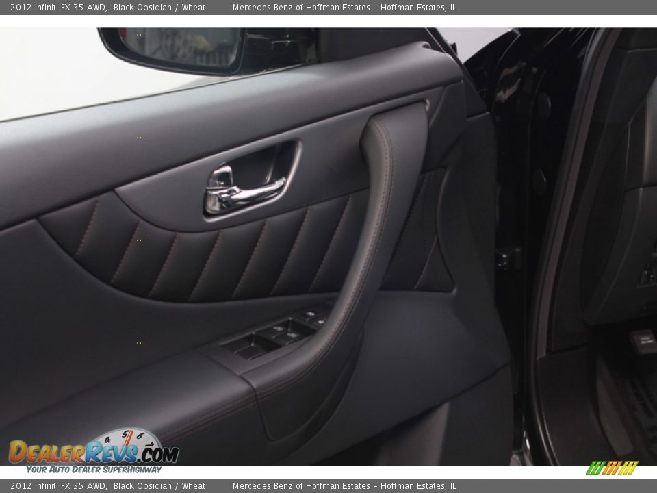 2012 Infiniti FX 35 AWD Black Obsidian / Wheat Photo #17