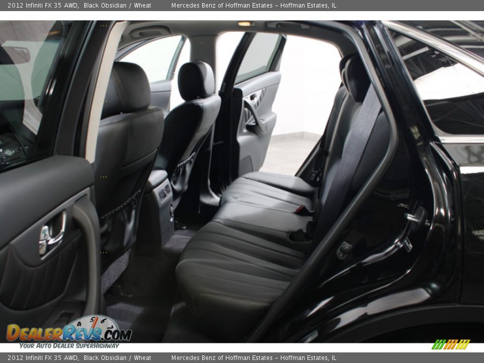 2012 Infiniti FX 35 AWD Black Obsidian / Wheat Photo #19