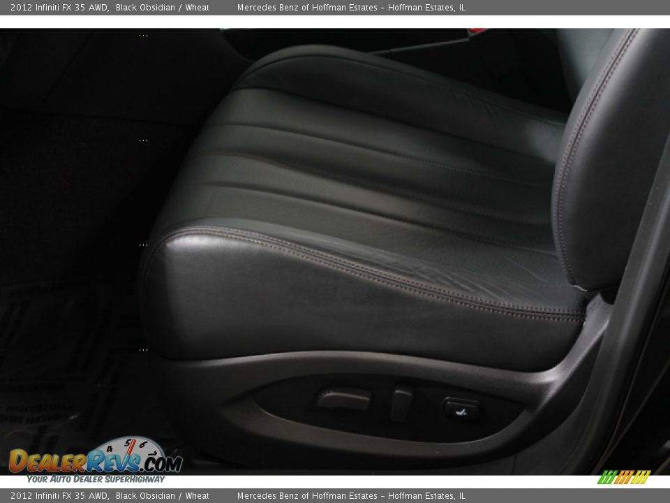 2012 Infiniti FX 35 AWD Black Obsidian / Wheat Photo #20