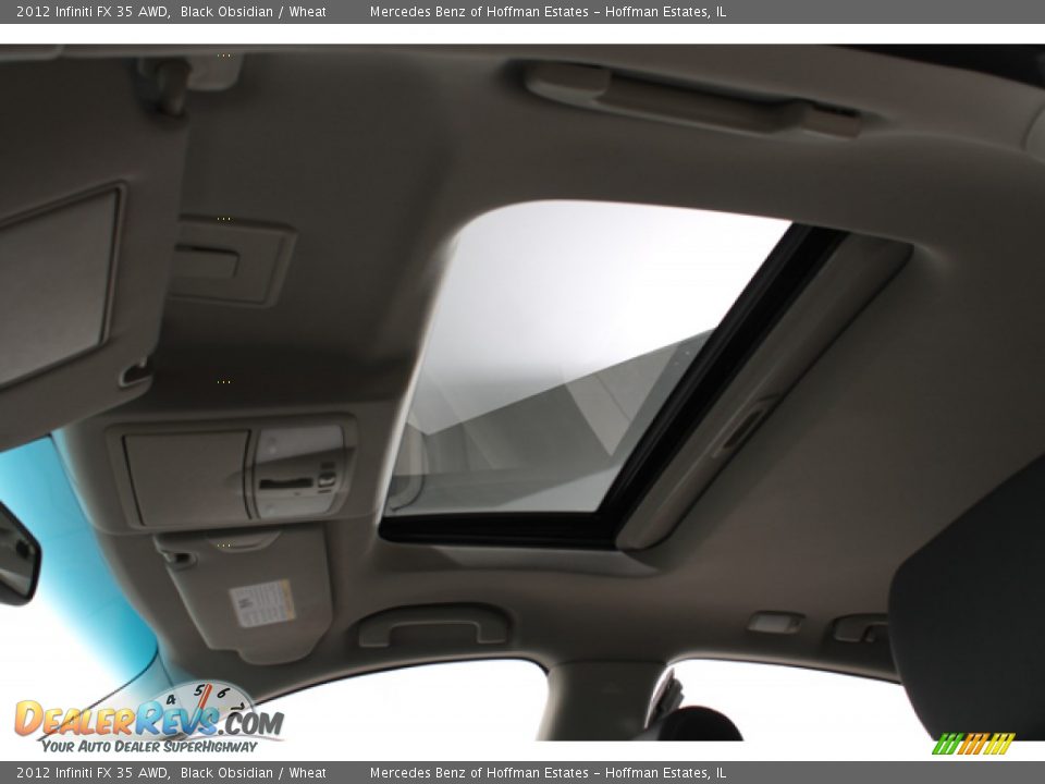 2012 Infiniti FX 35 AWD Black Obsidian / Wheat Photo #25