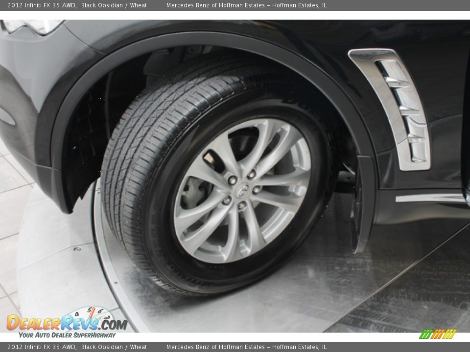 2012 Infiniti FX 35 AWD Black Obsidian / Wheat Photo #28