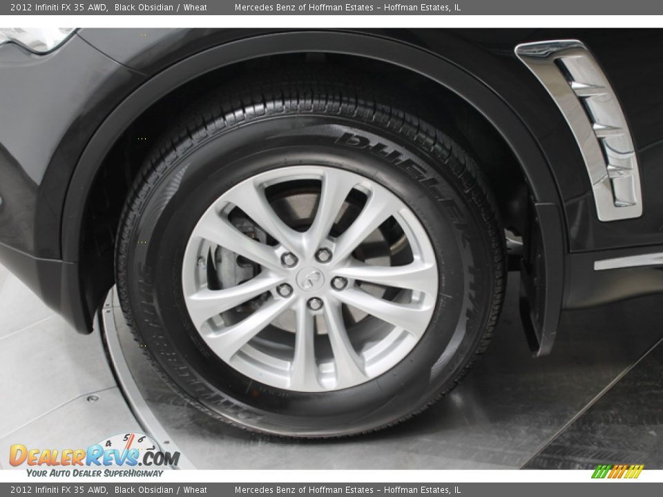 2012 Infiniti FX 35 AWD Black Obsidian / Wheat Photo #29