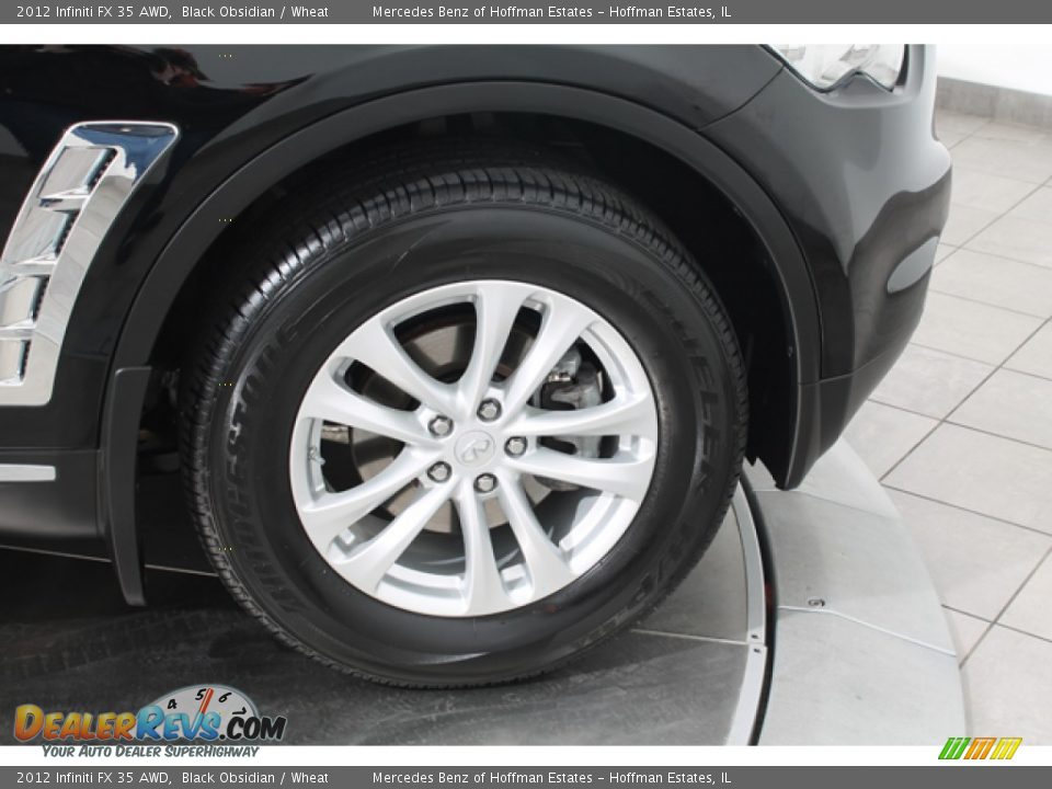 2012 Infiniti FX 35 AWD Black Obsidian / Wheat Photo #30