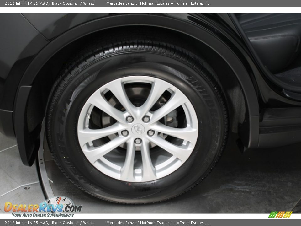 2012 Infiniti FX 35 AWD Black Obsidian / Wheat Photo #32
