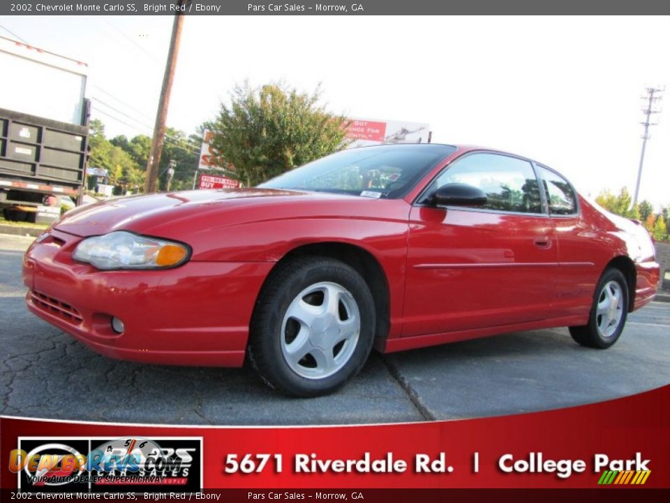 2002 Chevrolet Monte Carlo SS Bright Red / Ebony Photo #1
