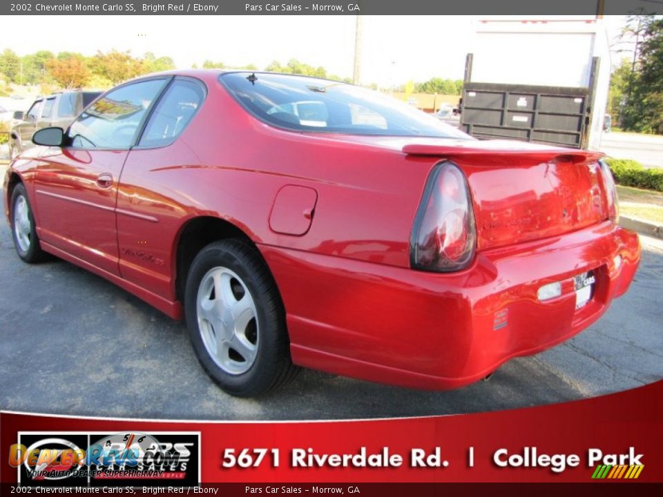 2002 Chevrolet Monte Carlo SS Bright Red / Ebony Photo #2