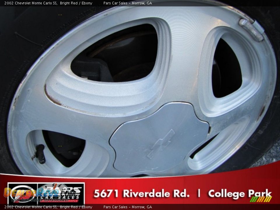 2002 Chevrolet Monte Carlo SS Bright Red / Ebony Photo #5
