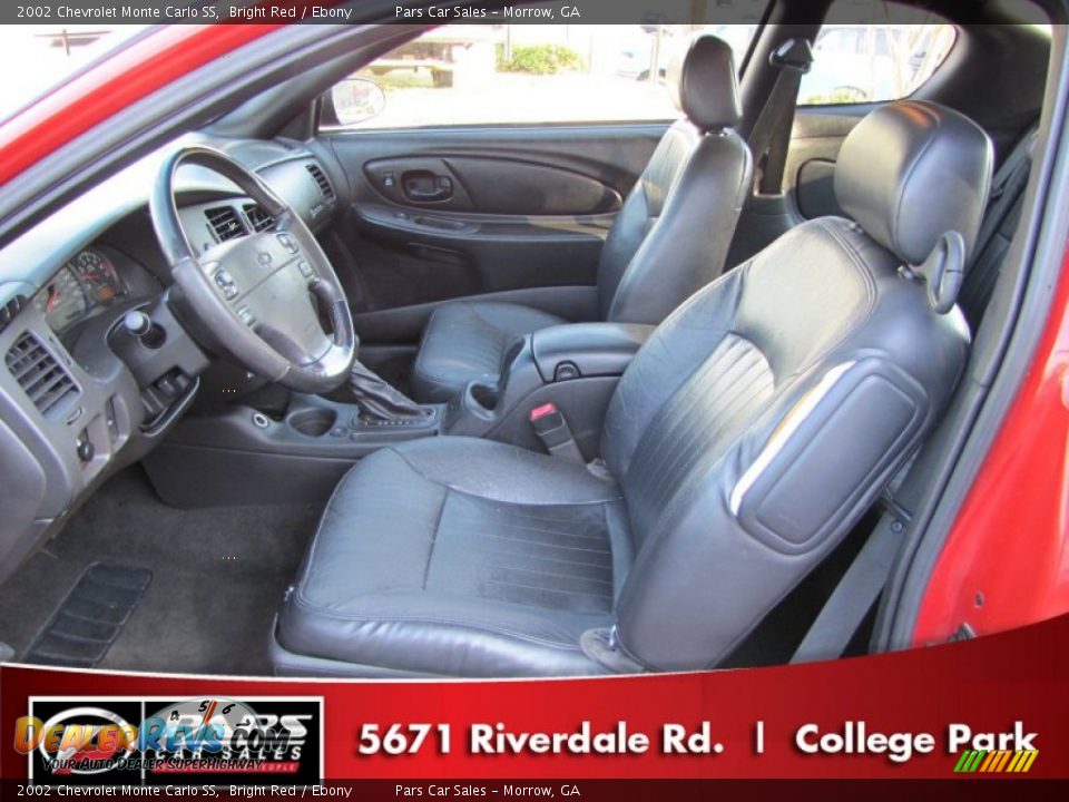 2002 Chevrolet Monte Carlo SS Bright Red / Ebony Photo #6