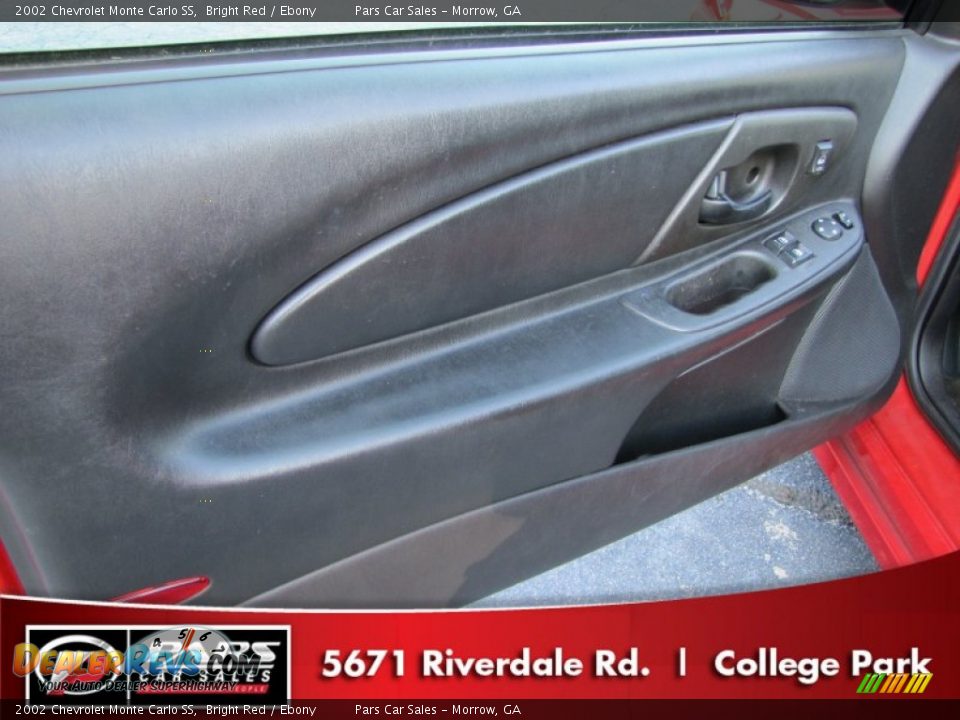 2002 Chevrolet Monte Carlo SS Bright Red / Ebony Photo #7