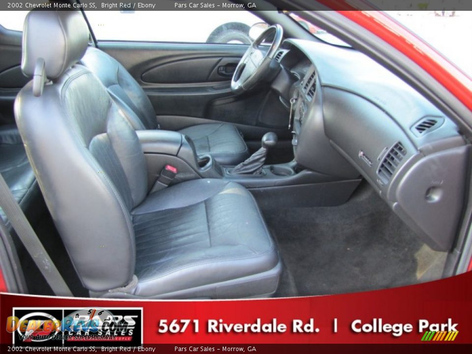 2002 Chevrolet Monte Carlo SS Bright Red / Ebony Photo #8