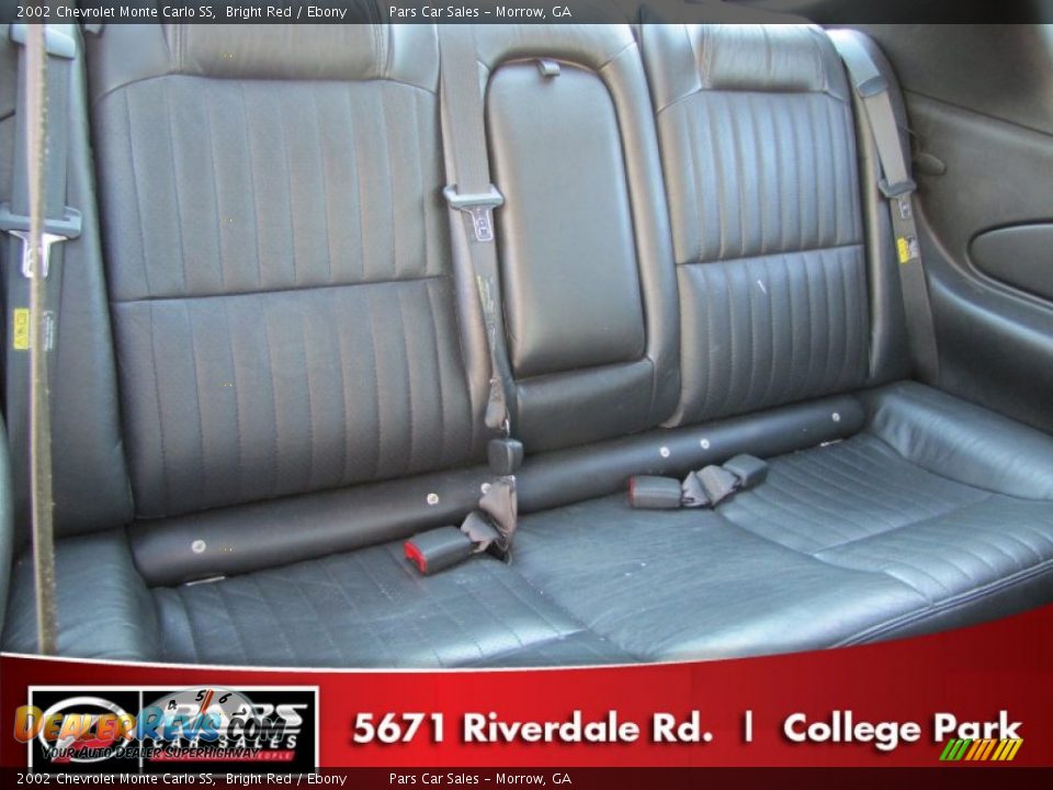 2002 Chevrolet Monte Carlo SS Bright Red / Ebony Photo #9