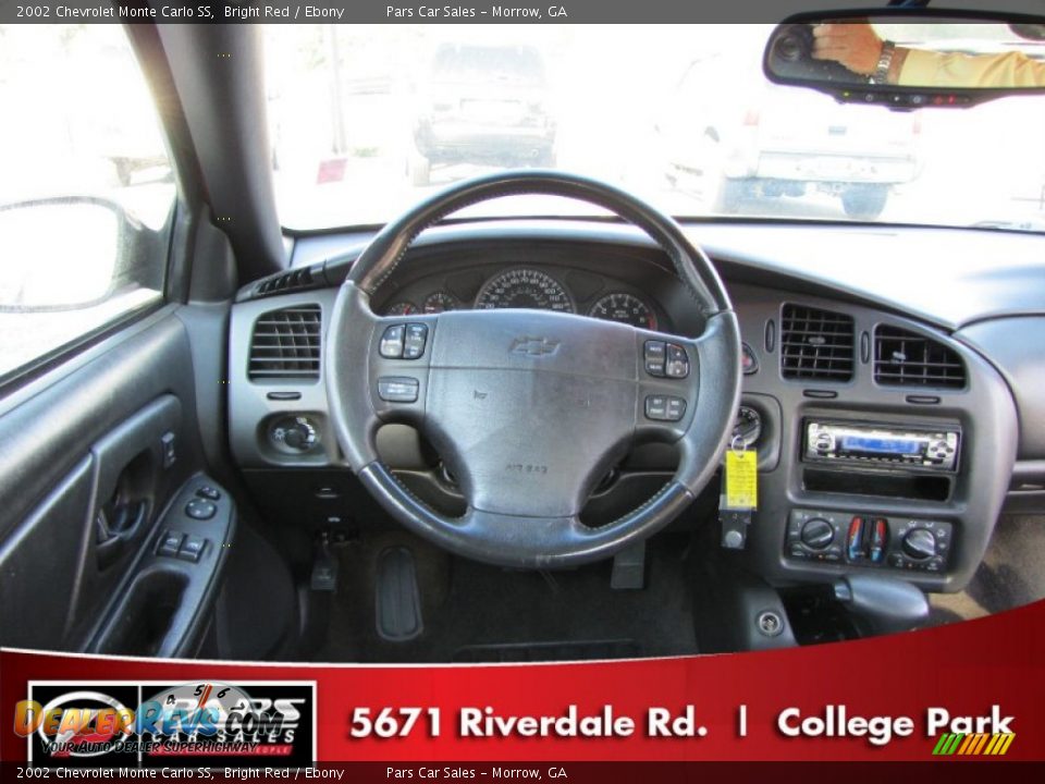 2002 Chevrolet Monte Carlo SS Bright Red / Ebony Photo #11